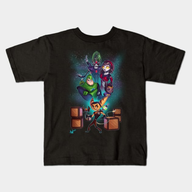 Ratchet and Clank Kids T-Shirt by Lushie